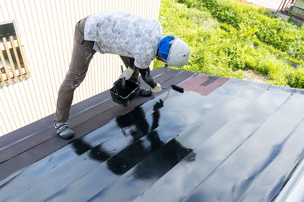 戸建て住宅のトタン屋根 塗装