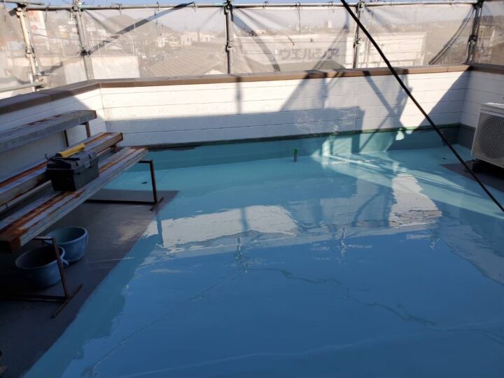 3F床面【下塗り作業後】